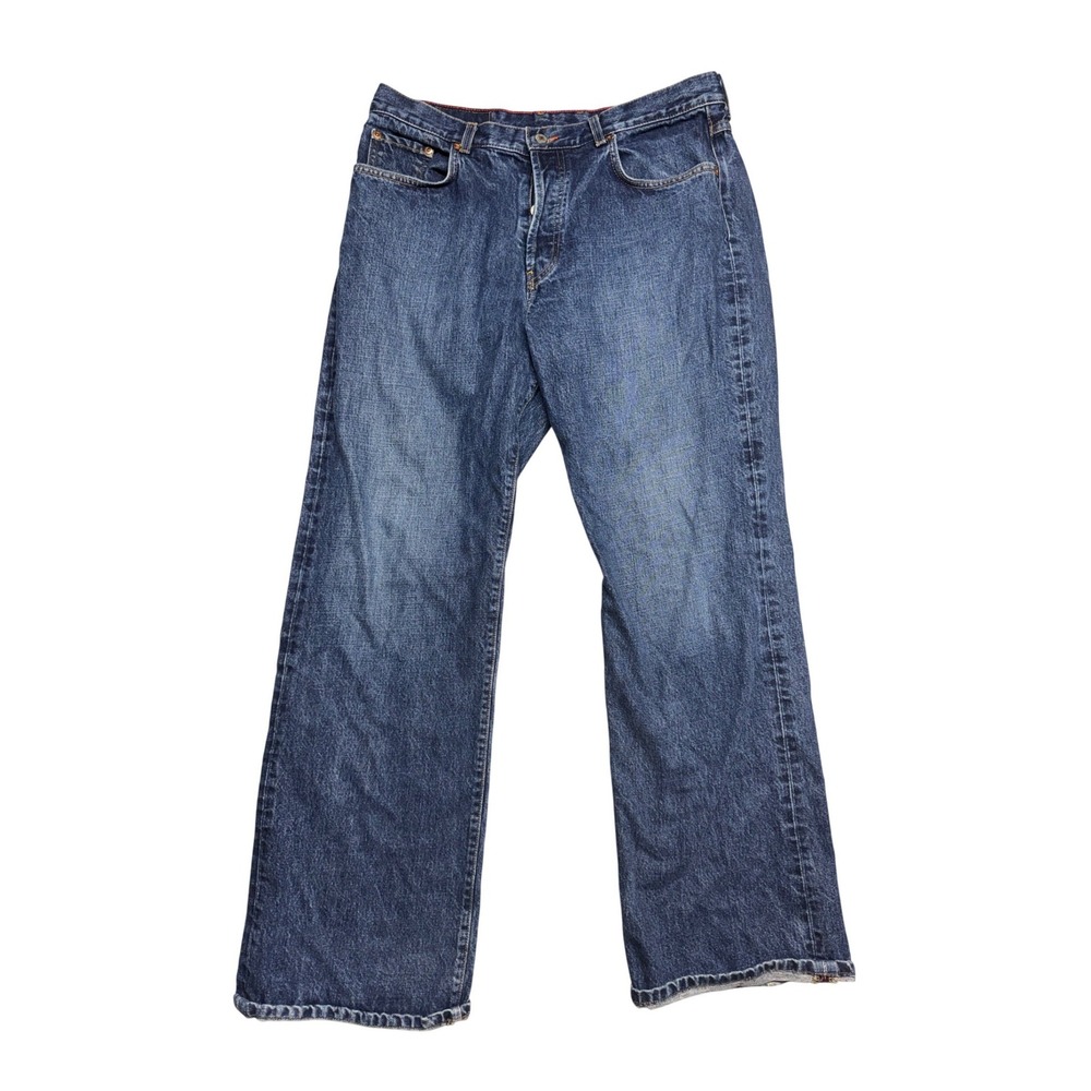 VTG Lucky Brand Dungarees American Classic Flare Jeans Low Rise Easy Fit 18/34